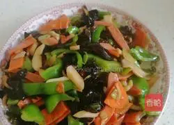 Illustration of how to make colorful king oyster mushrooms 12