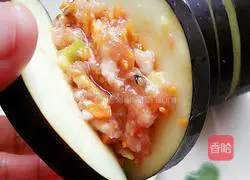 Illustration of how to make fried eggplant boxes 5