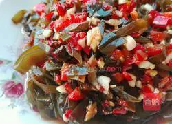 Illustration of how to make spicy kelp 11