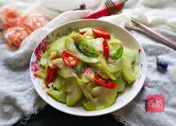 Illustration of spicy stir-fried gourd 14