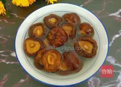 Illustration of how to make shiitake mushrooms and Shanghai green 2