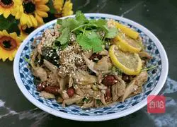 Illustration of lemon shredded chicken legs 15