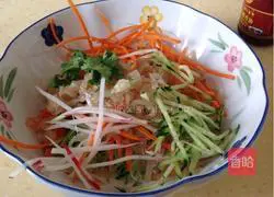 Illustration of how to make cold jellyfish skin 7