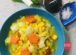 Illustration of how to make fried baby cabbage with native eggs 12