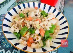 Hot holiday dish - Stir-fried lotus root recipe illustration 10