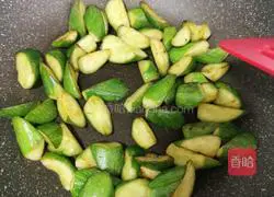 Illustration of how to make sauce-roasted small milk melon (without oil) 10