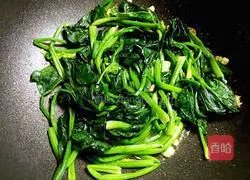Illustration of how to make stir-fried spinach 5