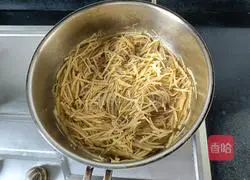Hot and sour potato shreds Illustration of how to do it 10