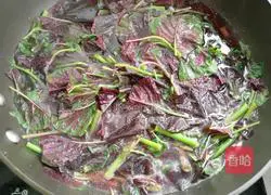 Illustration of how to make cold red amaranth 5