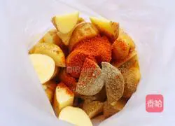 Illustration of how to make roasted potato wedges 5