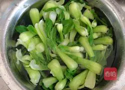 Illustration of how to cook rapeseed with sea rice 7