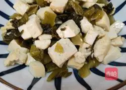 Illustration of how to make stir-fried pickled vegetables with tofu 4