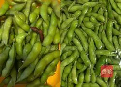 Boiled edamame - Illustration of how to make green soybeans without changing color 7