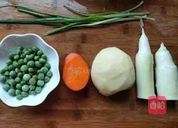 Illustration of how to make diced wild rice potatoes 1