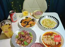 Illustration of how to make saliva chicken 13