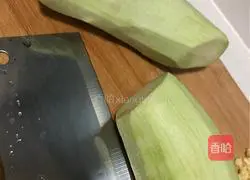 Illustration of how to make pork and eggplant strips 3