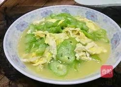 Illustration of how to make luffa and scrambled eggs 8