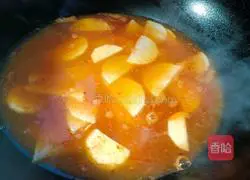 Illustration of how to make tomato-flavored radish stew 4