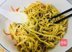 Illustration of how to make cold shredded dried tofu 8