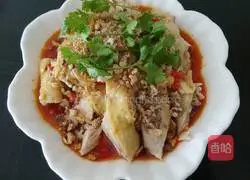 Illustration of how to make saliva chicken 11