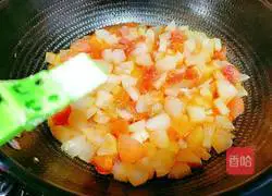 Illustration of how to make fried zucchini with tomatoes 11