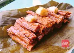 Illustration of how to cook deer tendons with green onions 12