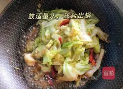 Hand-shredded Illustration of how to make sweet and sour cabbage 4