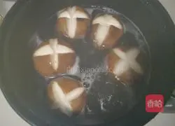 Illustration of how to make shiitake mushrooms and rapeseed 6 