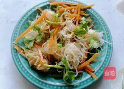 Illustration of how to make cold konjac shreds 7