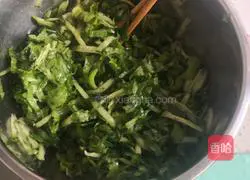 Chili pepper Illustration of how to make shredded lettuce and cucumber 3