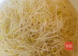 Illustration of how to make cold mung bean sprouts 5