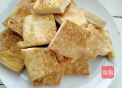 Illustration of how to make wormwood-roasted tofu 9