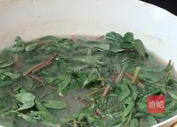 Illustration of how to make purslane mixed with beef 13