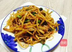 Illustration of how to make cold kohlrabi silk 5