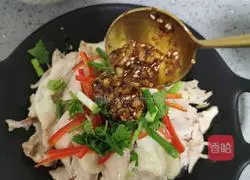 Illustration of how to make saliva chicken 17