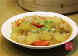 Illustration of braised winter melon 1