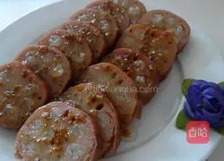 Illustration of how to make Osmanthus glutinous rice and lotus root 9