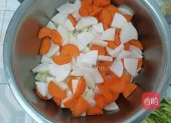 Illustration of how to make kimchi and radish 1