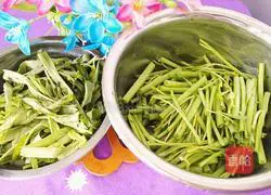 Stir-fried water spinach Practice illustration 2