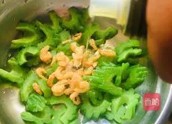 Illustration of how to make sea rice with bitter melon 7