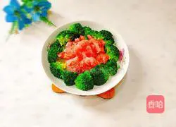 Illustration of how to make green trees and red flowers 1