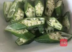 Illustration of how to make okra in oyster sauce 8