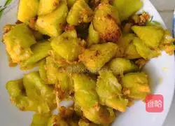 Illustration of how to make Di Sanxian 5