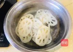 Illustration of how to make sweet and sour lotus root slices 4