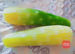Illustration of how to make cold green bamboo shoots 2