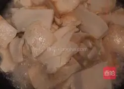 Illustration of how to make green vegetables and tofu 3