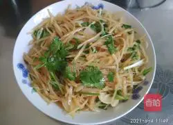 Hot and sour potato shreds recipe 11