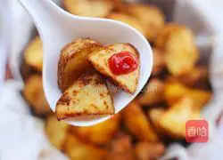 Illustration of how to make roasted potato wedges 13