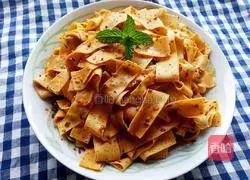 Illustration of making spicy cumin dried tofu 20