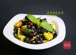 Illustration of original mustard salad with cucumber, fungus and fungus 8